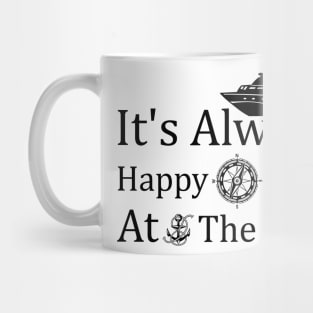 Happy Hour At The Lake Boat Cruising Mug